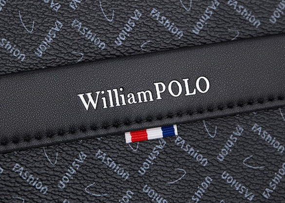 Χαρτοφύλακας PVC William Polo 203060 black