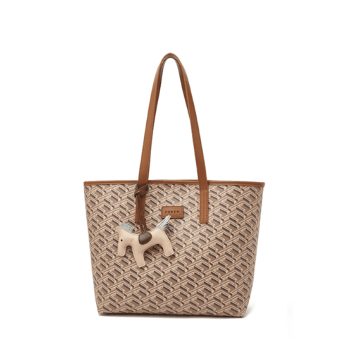 Γυναικεία Τσάντα PVC Shopper 'Ωμου Foxer 9140123F καφέ